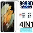Гидрогелевая пленка 4 в 1 с полным покрытием для samaung galaxy note 20 s21 plus + Ультра hd защита экрана от царапин пленка для объектива не стекло