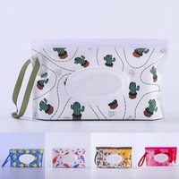 eva 1pcs cartoon pattern wet wipe bag eco friendly infant supplies portable wipes container cleaning wipes case reusable