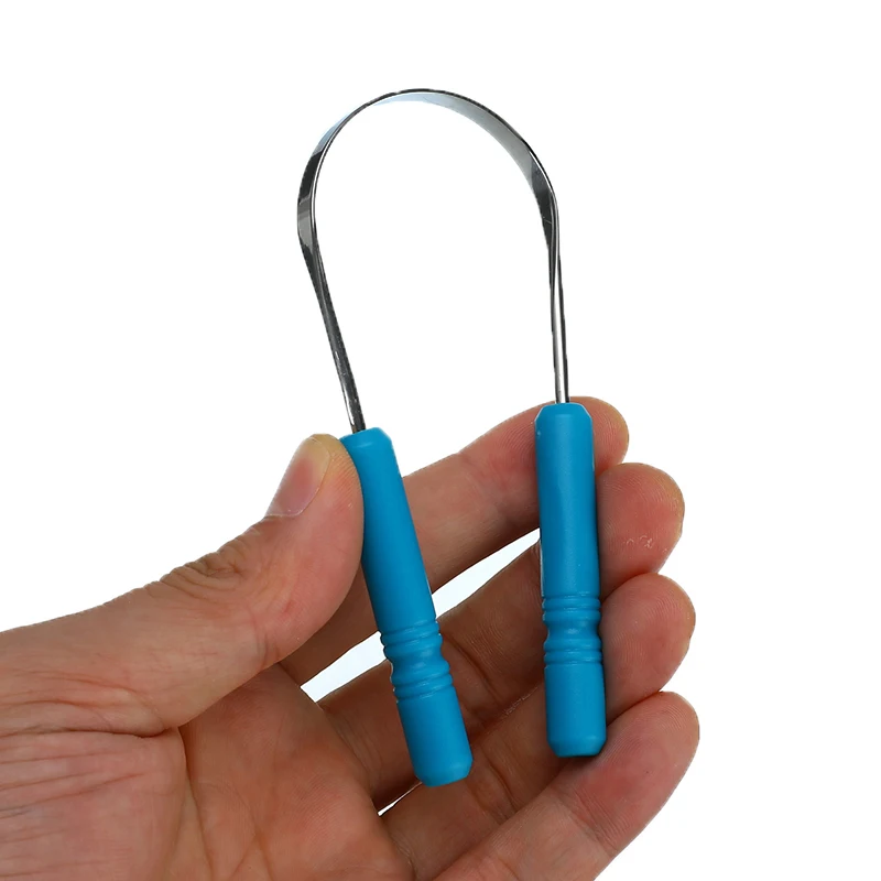 

Healthy Tongue Cleaner Stainless Steel Fresh Breath Tongue Scraper Dental Cleaning Brush Oral Care Oral Hygiene Fashion