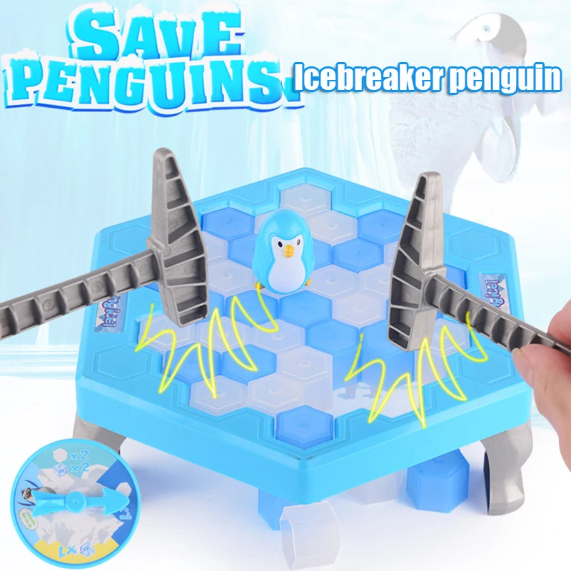 

Large Hit Penguin Toy Ice Table Desktop Penguin Trap Family Gathering Interactive Indoor Entertainment Children Party Toy Gift