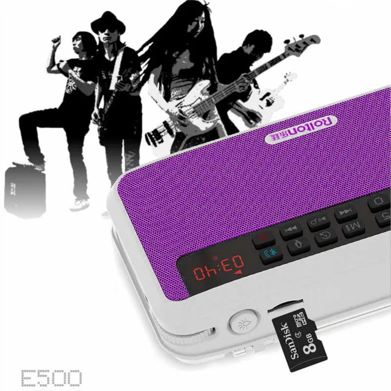 Bluetooth Колонка Rolton E500 портативная с поддержкой MP3 и TF карт|hifi stereo speaker|portable bluetoothspeaker