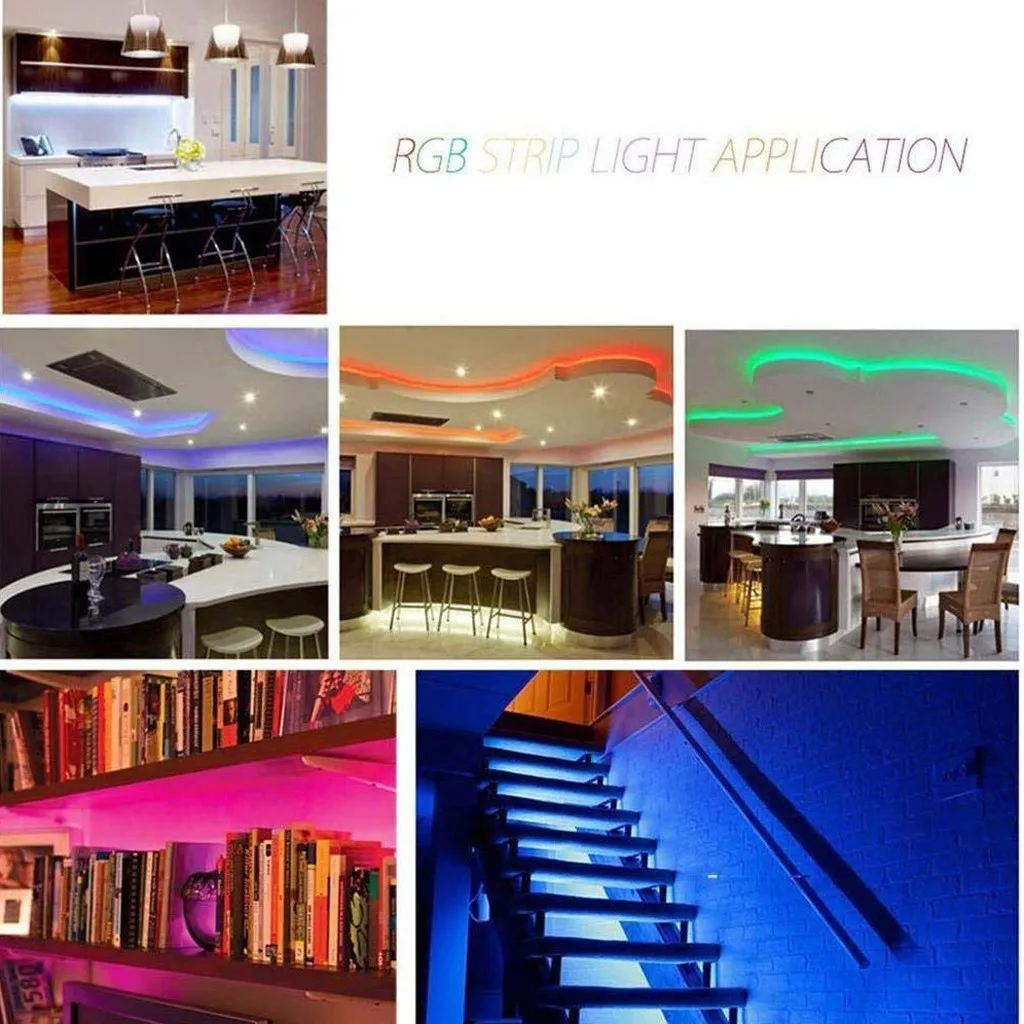 3 м/5 м/10 м Светодиодные ленты водить 60leds RGB SMD Цвет изменение светильник с пультом