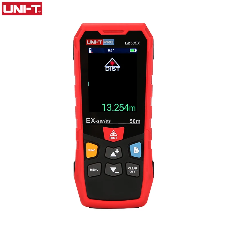 Ручной профессиональный лазерный дальномер UNI T 50 м, 70 м, 100 м, IP65, цветной экран, дальномер, лазерный дальномер, измерение уровня