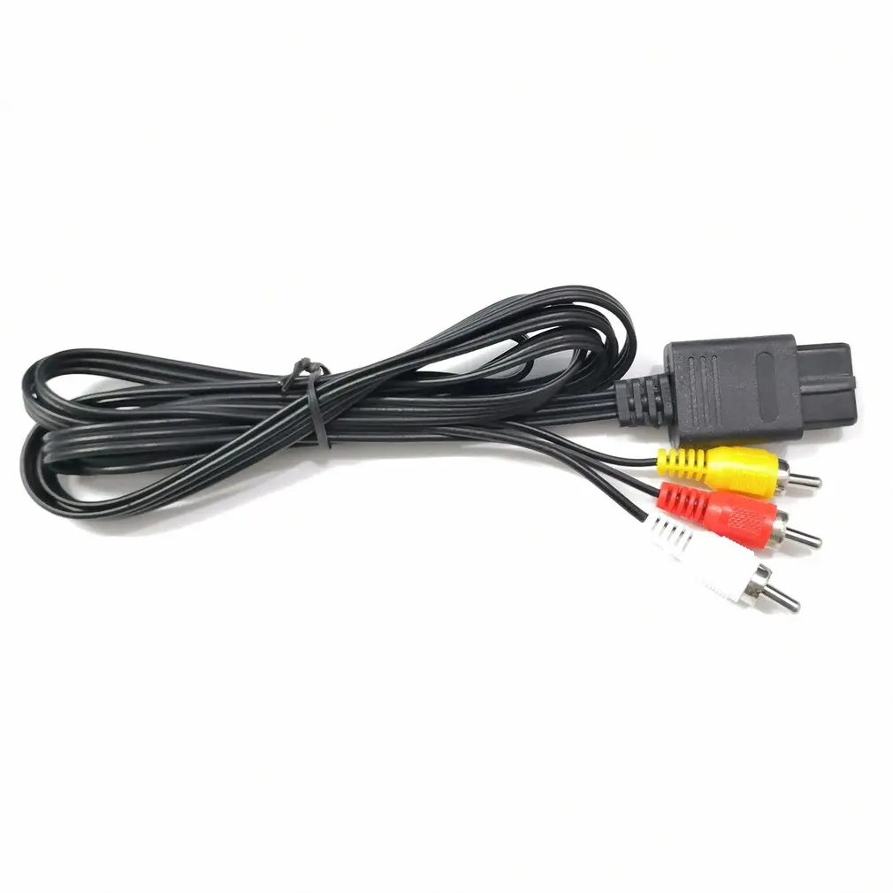 N64 SNES Gamecube 6FT RCA AV TV Аудио Видео стерео кабель Шнур для nasud 64 изысканный дизайн