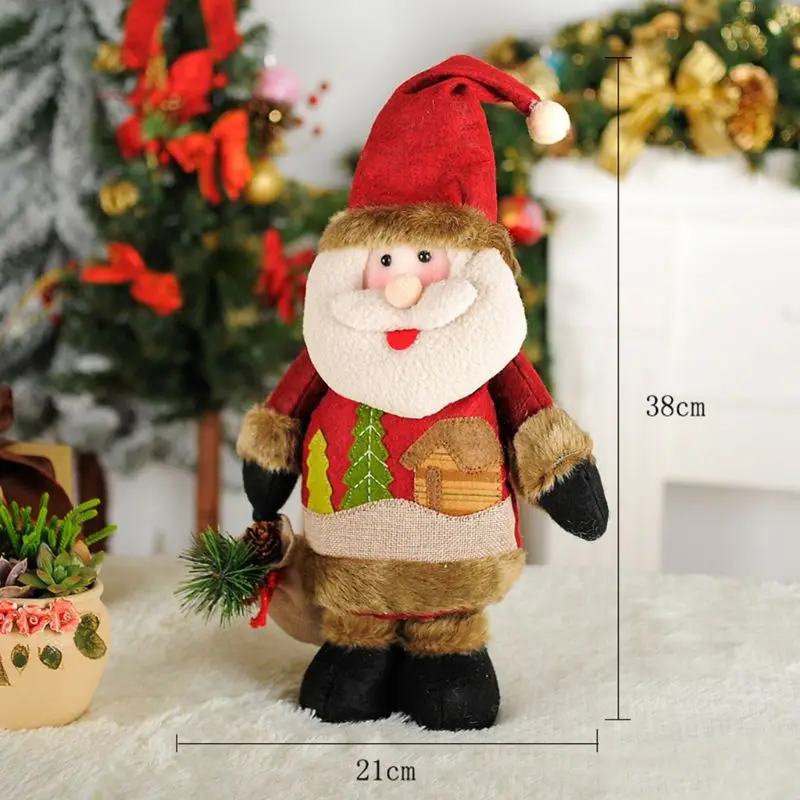

Xmas Decoration Santa Snowman Doll Mall Window Christmas Tree Bottom Ornament