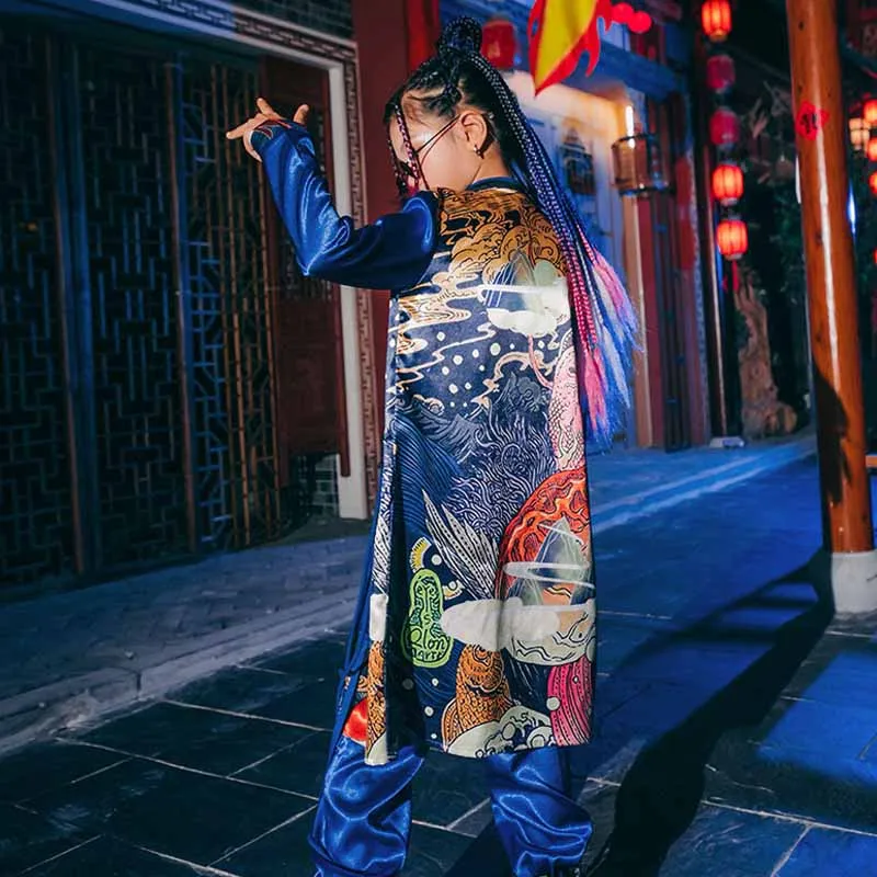 

Современные аксессуары для детей, костюмы для джазовых танцев и представлений, праздничная одежда в китайском стиле, костюм в стиле хип-хоп