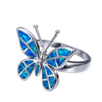 2021 springsummer latest trend handmade creative butterfly index finger ring wild couple style gift wholesale
