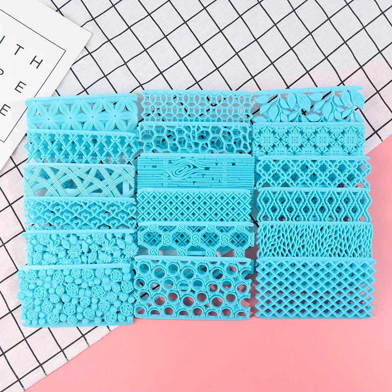 

18 моделей торта помадки шоколада в форме сердца алмазные украшения торта инструменты тиснение формы