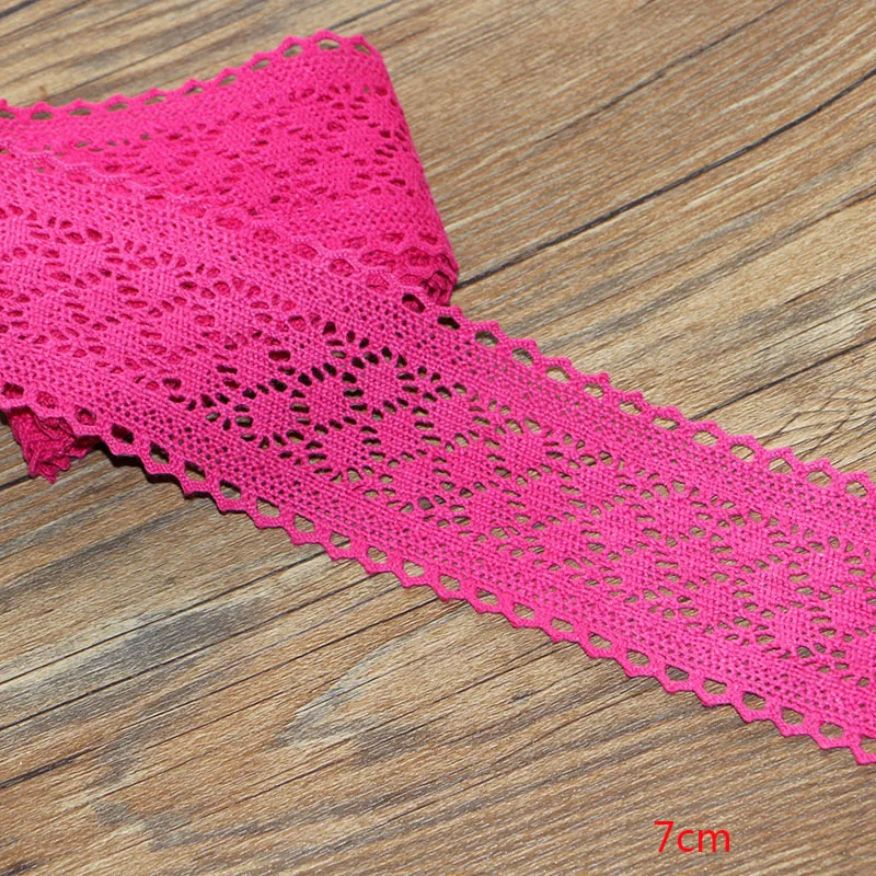 5 yard 5 ярдов хлопок кружево кружевная ткань DIY Хлопок Вязание крючком кружевной пояс плетение декоративная ткань материал: хлопок - Цвет: 5 yard