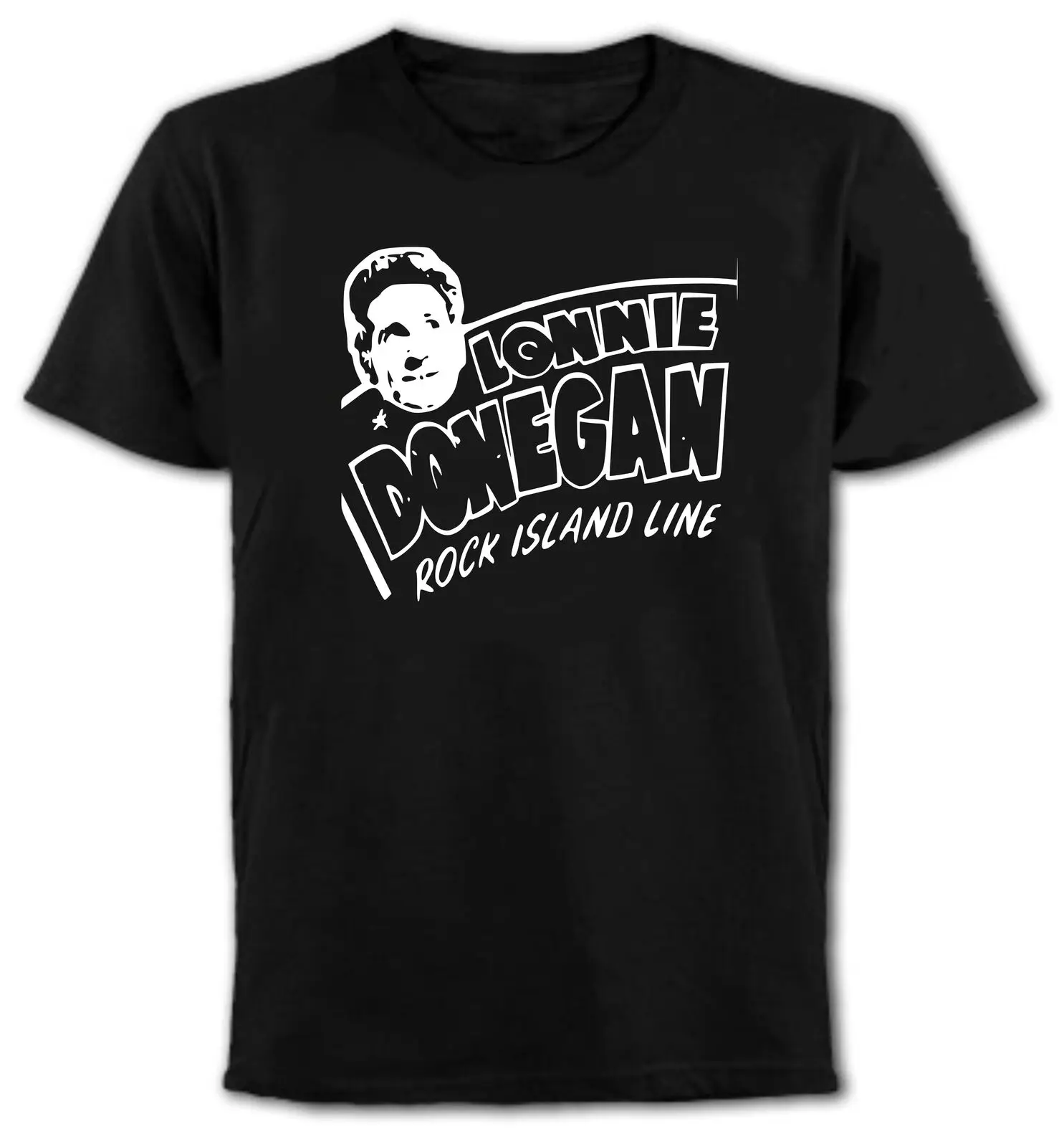 Футболка Lonnie Donegan King Of Skiffle-50's рок-н-ролл все размеры и цвета | Мужская одежда