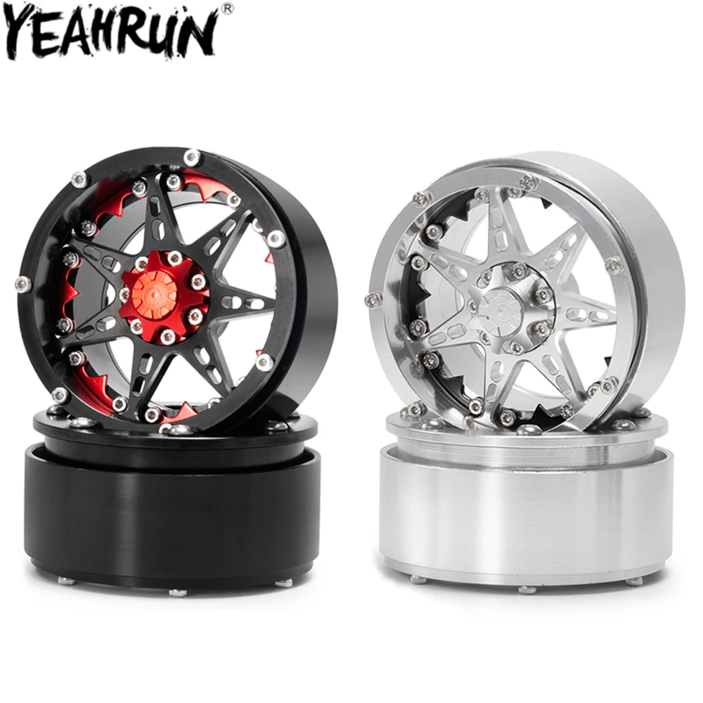 

2,2 дюймовые колесные диски с дистанционным управлением, металлический сплав, Beadlock, обод ступицы колеса для 1:10, Радиоуправляемый гусеничный ...