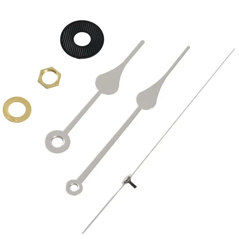 Clock Movement Mechanism with Silver Hour Minute Second Hand DIY Tools Kit | Электроника