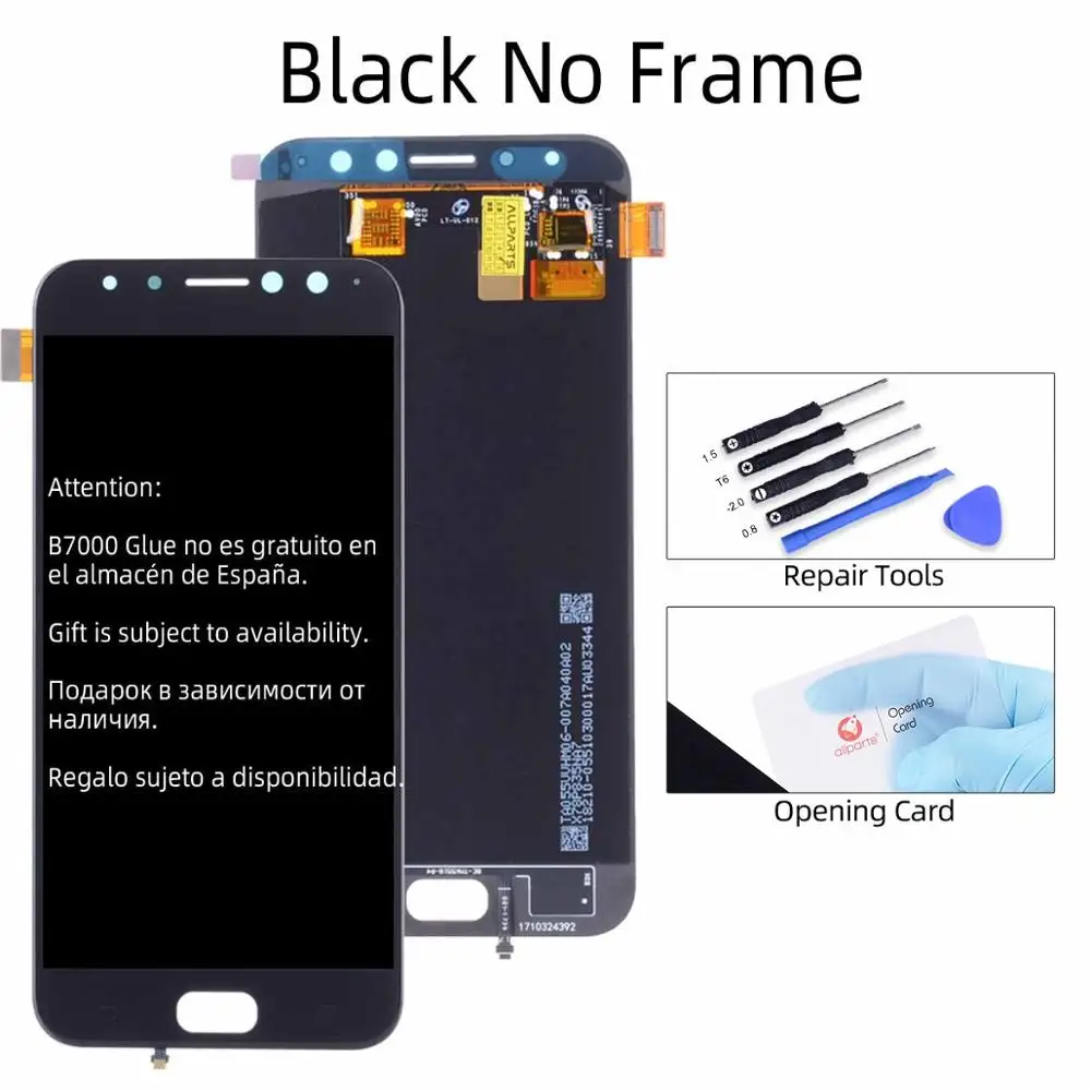 AMOLED Дисплей для Asus Zenfone 4 Selfie Pro ZD552KL LCD в сборе с тачскрином 5.5'' черный белый - Цвет: Black No Frame