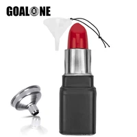 goalone 4oz red lipstick flask for alcohol portable stainless steel hip flask with funnel novelties funny whisky flask for party