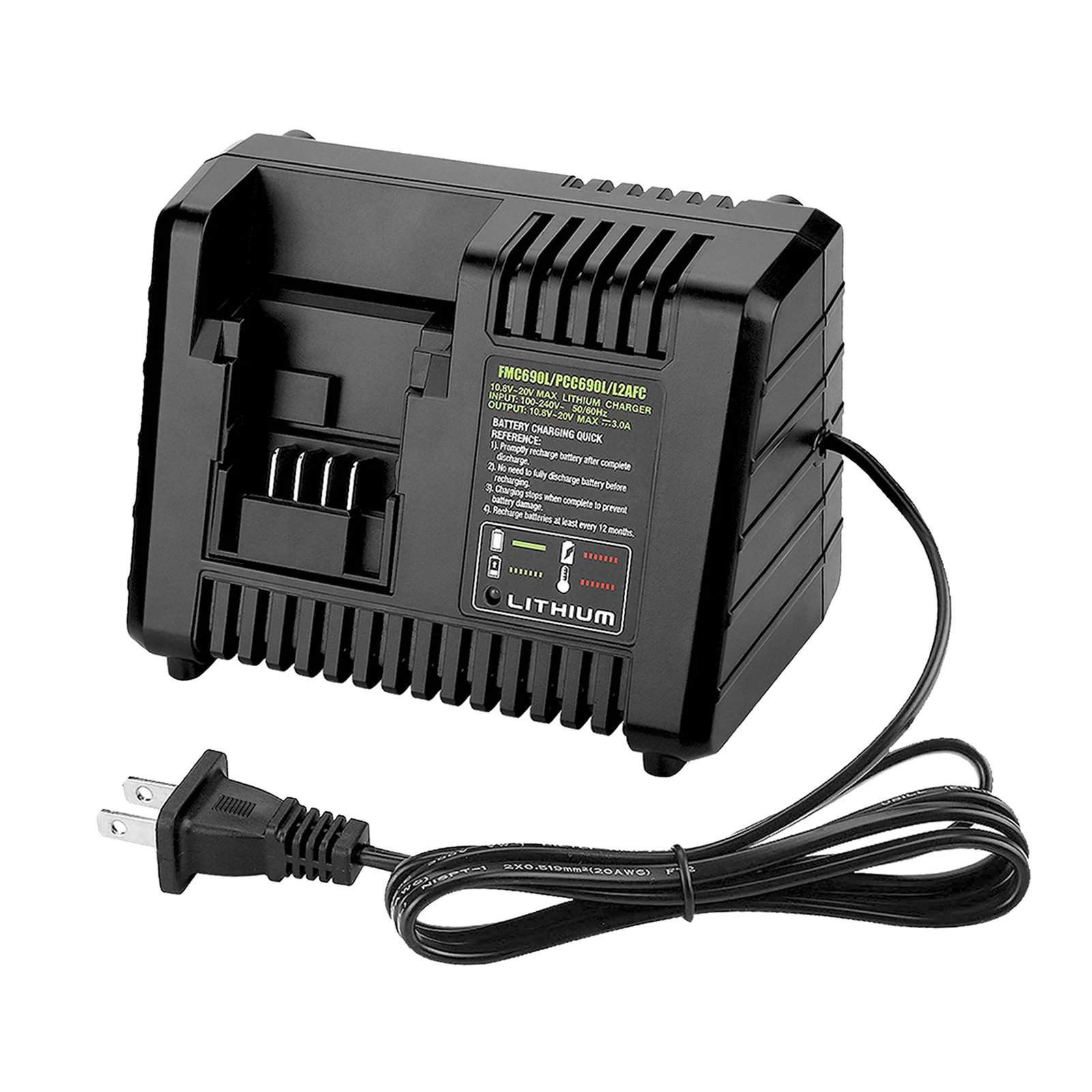 

Replacement Lithium-ion Battery Charger Fit for Black&Decker LBXR2020-OPE