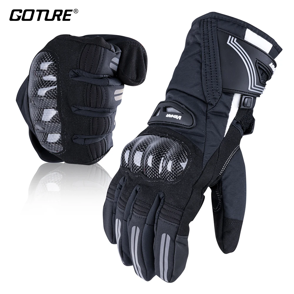 Зимние мотоциклетные перчатки водонепроницаемые ветрозащитные велосипедные из