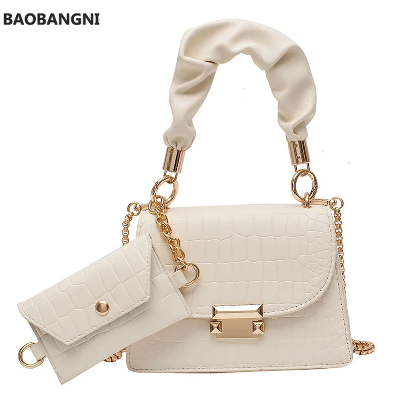 

Tote Bags Super MINI PU Leather Crossbody Shoulder Bags for Women Chain Design Luxury Hand Bag Female Travel with Wallet