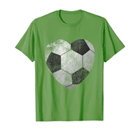 i love soccer t shirt fan tee for gift heart ball match team
