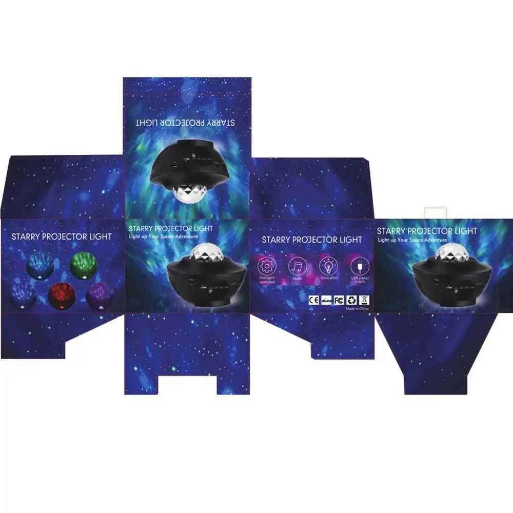 Проектор звездного неба USB-кабель беспроводной голосовое управление музыкальный