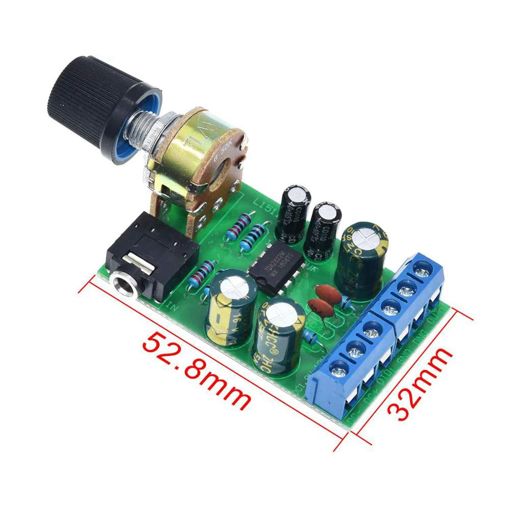 DC1.8 12V TDA2822M усилитель 2 0 канала стерео 3 5 мм AUX Аудио Amp плата модуль|Операционные