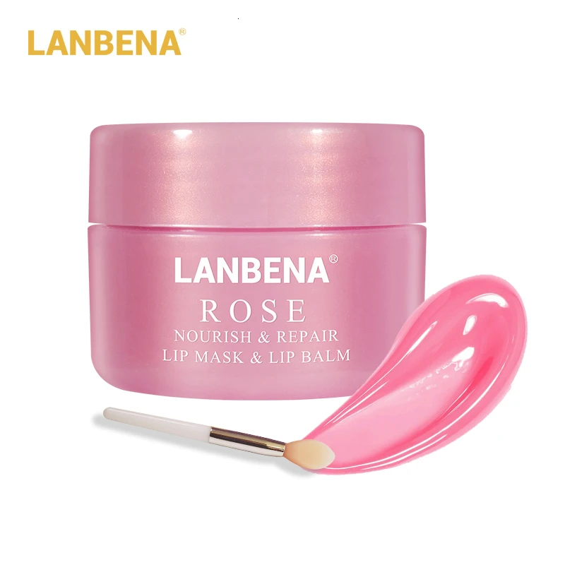 LANBENA, скраб для губ, маска для губ, маска для сна, бальзам для губ, отшелушивающий крем для губ, увлажняющий, питание восстановление, тонкие линии, корейский Уход за губами