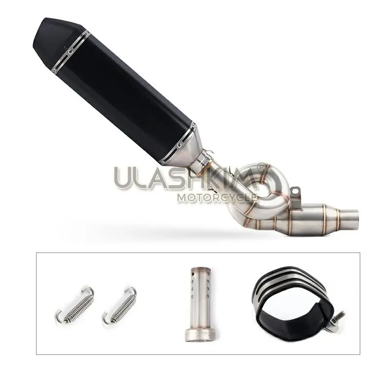 Мотоцикл Полная система глушитель Escape средняя ссылка контактная труба без
