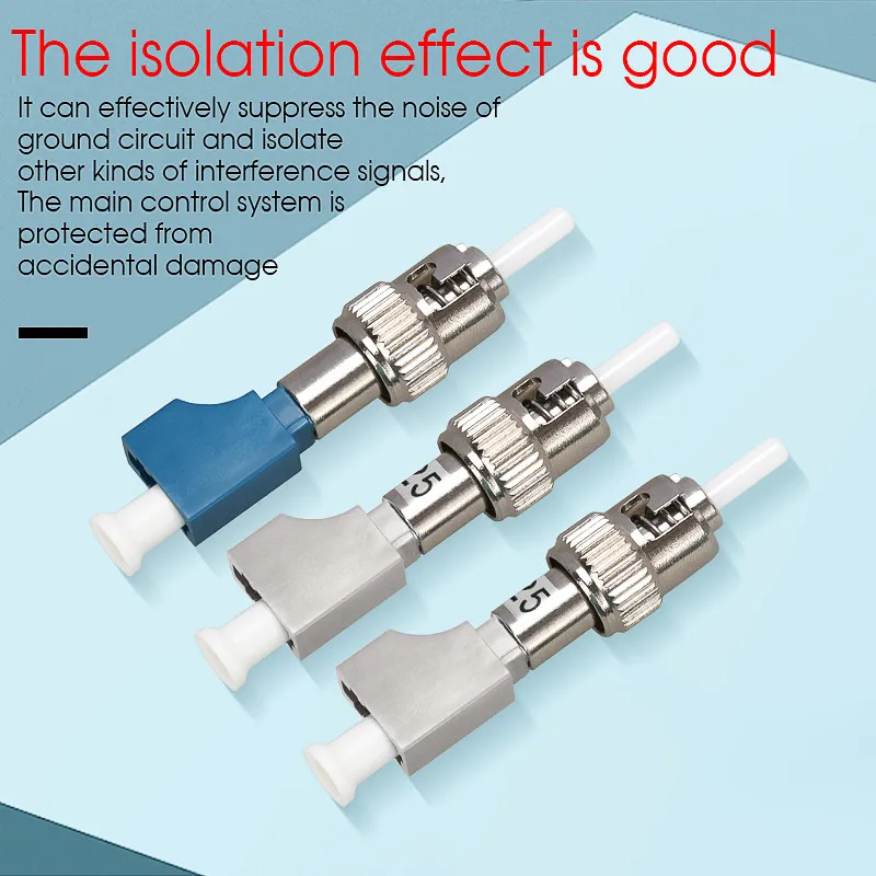 Новый одномодовый оптоволоконный адаптер-Коннектор ST Male-LC Female to Small Square