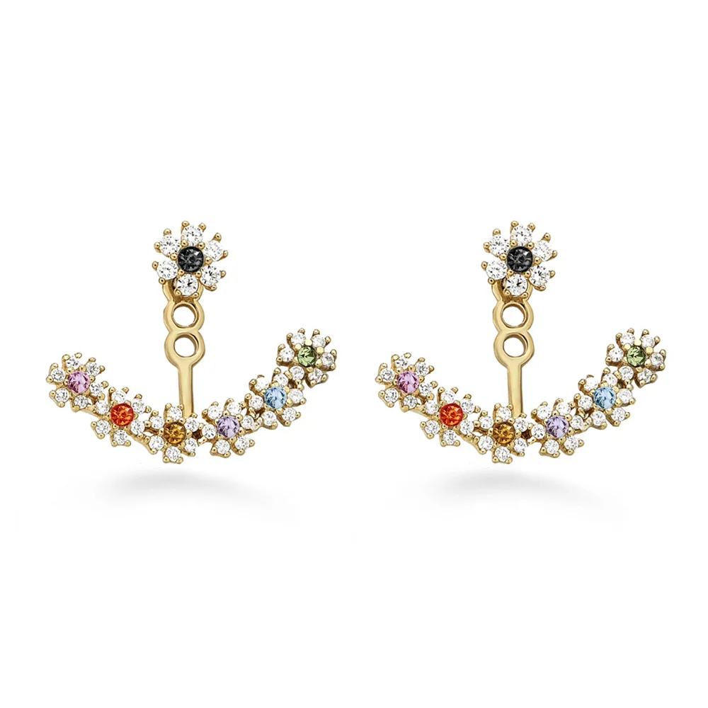 2020 новые ювелирные изделия в подарок минималистичные Стразы снежинки спереди и