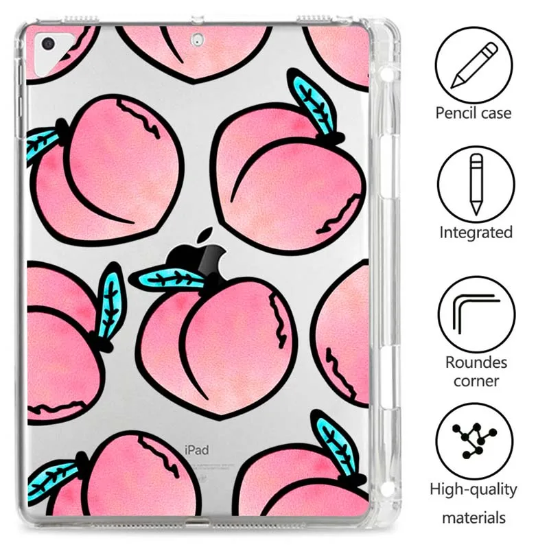 

Creative Fruit Tablet Case for Ipad Mini 2 3 4 Cover with Pencil Holder for Ipad Air 1 2 3 7th Generation 11 Pro 2018 2020