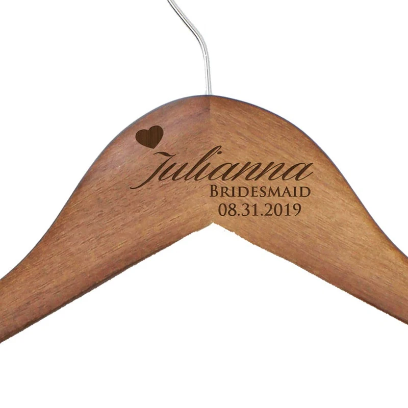 Индивидуальные вешалки для подружки невесты вешалка с именем Свадебная Вешалка