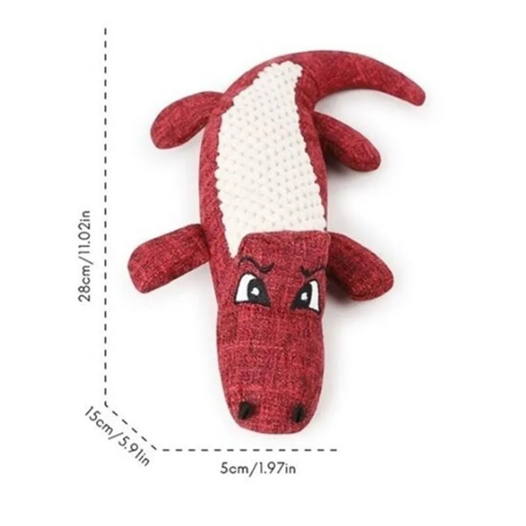 

Fast delivery 2020 New Pet Dog Toy Linen Plush Animal Toy Dog Chew Squeaky Noise Cleaning Teeth Toy Puppy Toys holiday gifts