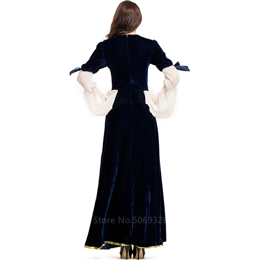 Palace Women Halloween Dress Medieval Costume Bandage Plus Size Bell Vintage Queen Cosplay Carnival Party Fancy Clothing |