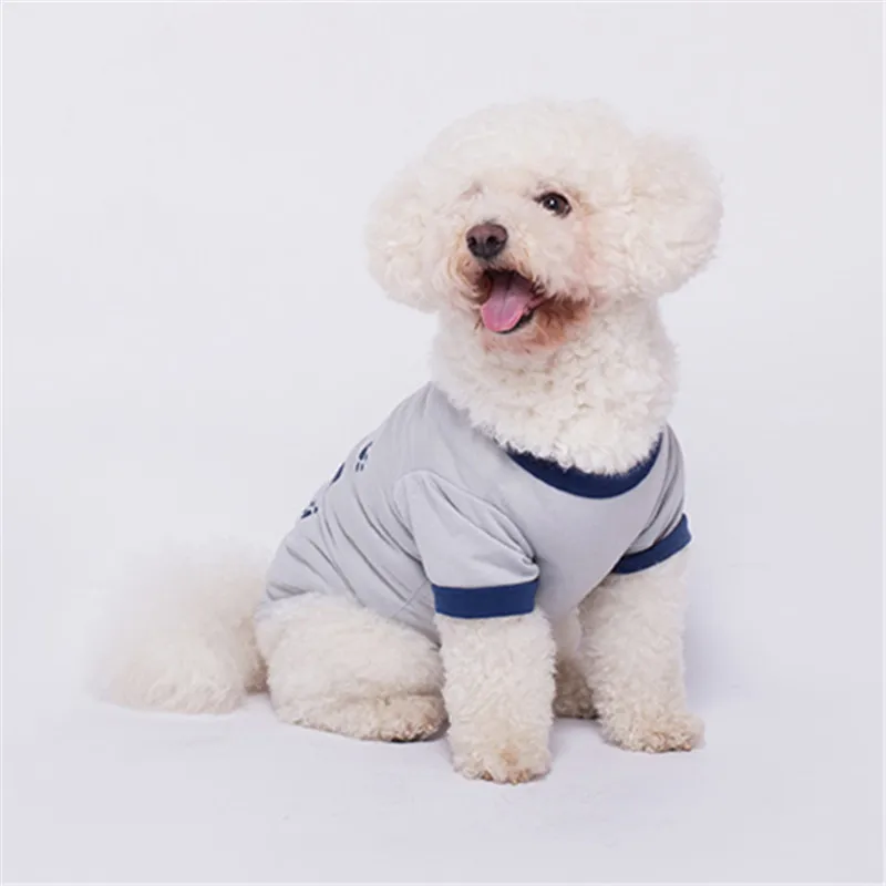 Летняя футболка для собак милая мультяшная яркая одежда маленьких йоркширского