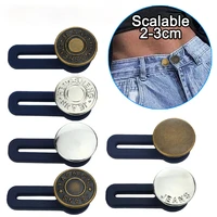 15pcs magic metal button extender for pants jeans free sewing adjustable retractable button waist extenders waistband expander