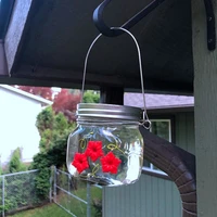 wild bird water feeder bottle transparent plastic hummingbird feeder garden outdoor hanging food drinker pet bird supplies