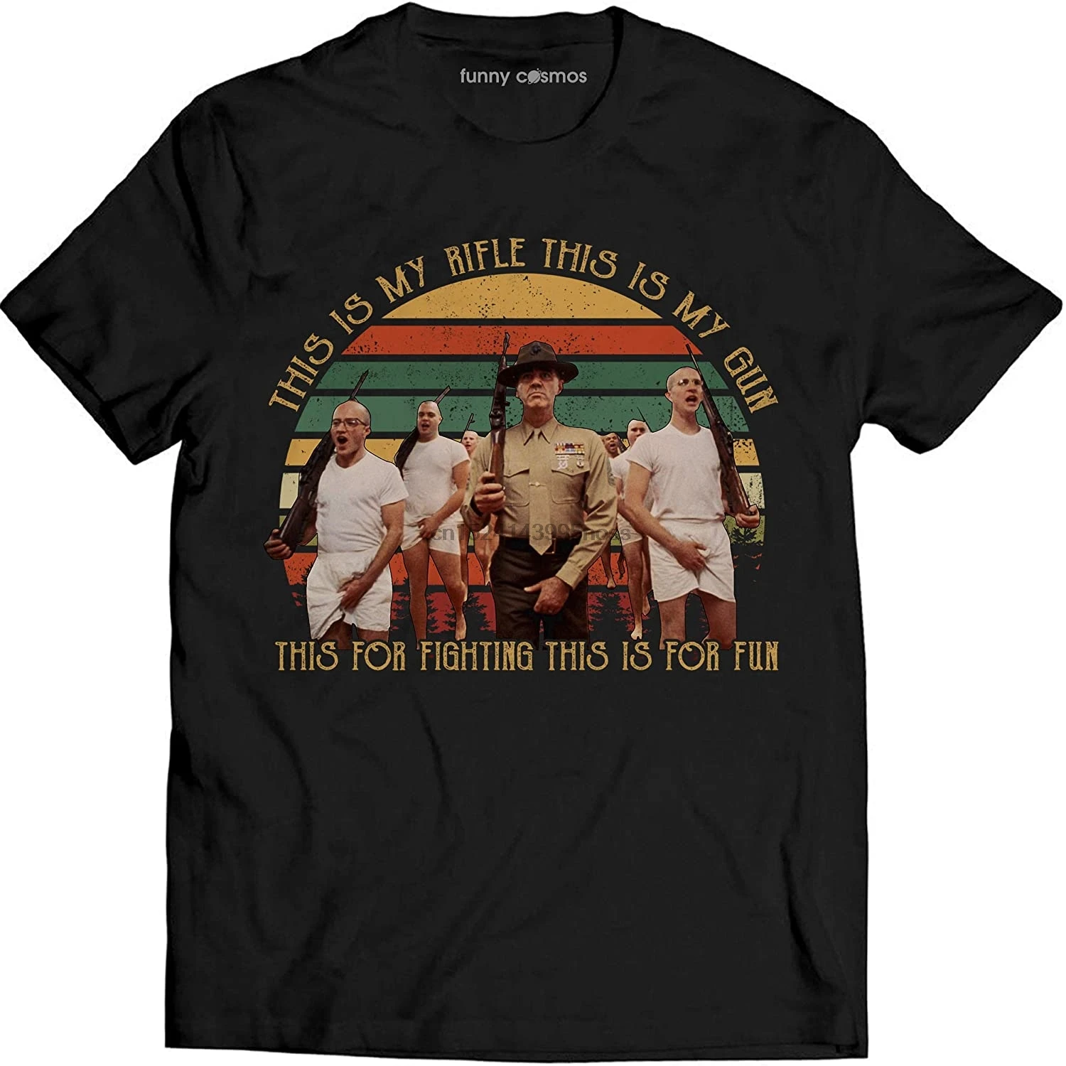 

This Is My Rifle This Is My Gun This For Fighting This Is For Fun Vintage T Shirt Full Metal Jacket