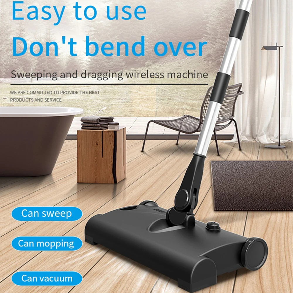 

Wireless Electric Floor Mop Vacuum Cleaner Home Robot Vacuum Cleaner Sweeping Machine 2 in 1 Handpush Dry Wet Sweeper Mop