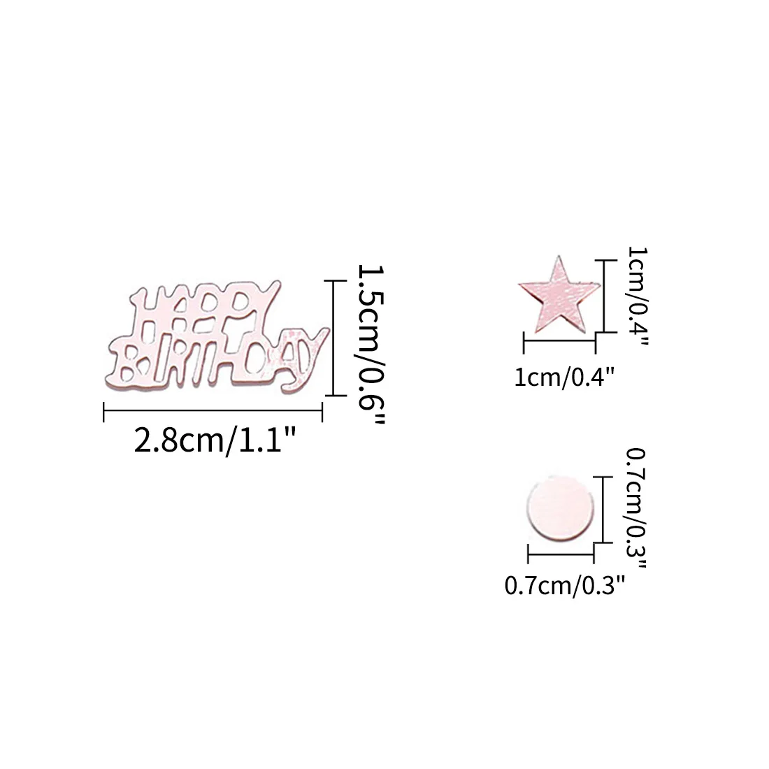 Sale 15g/сумка на день рождения конфетти Романтический День украшения пятиконечные