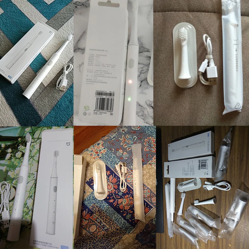 Xiaomi Mijia Sonic Electric Toothbrush Adult Ultrasonic Automatic Toothbrush USB Rechargeable Waterproof Tooth Brush Xiami T100