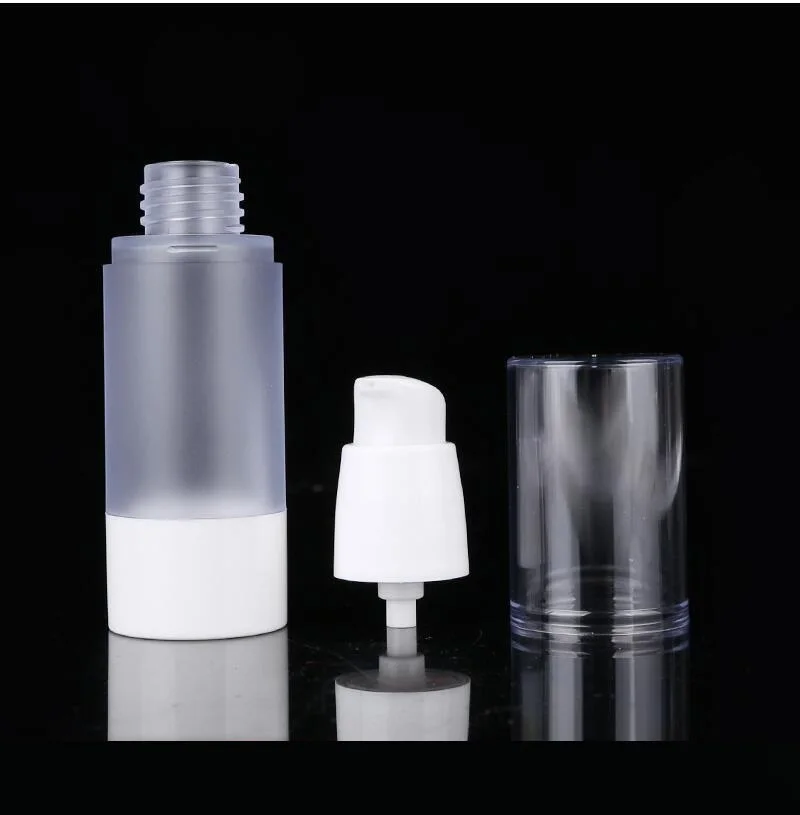 50 мл матовая безвоздушная бутылка с насосом в форме головы змеи прозрачная