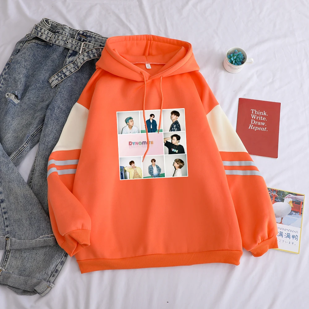 Толстовки с капюшоном в стиле K-POP женский корейский толстовка Bangtan Boys динамтом