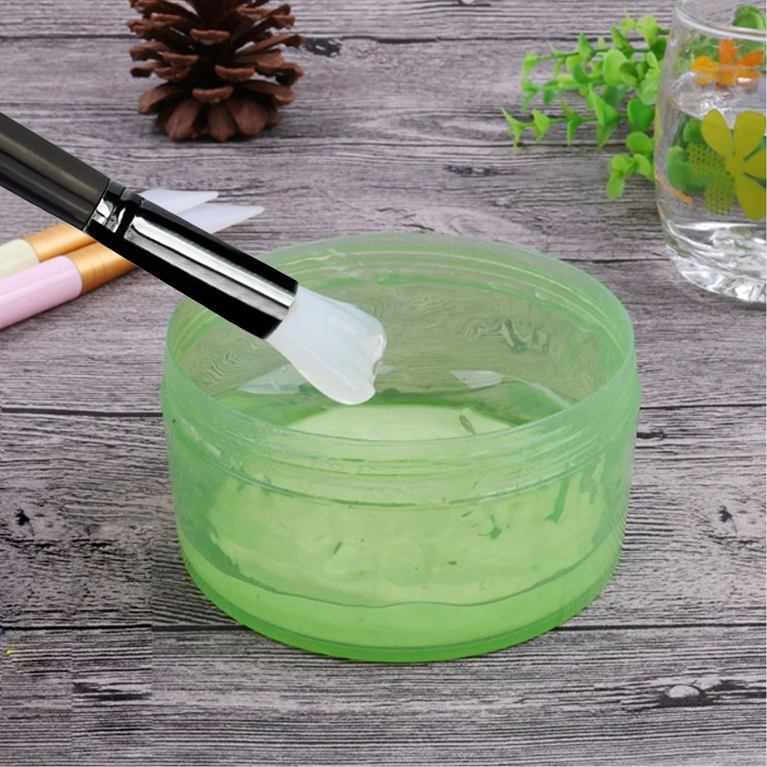 3 шт. силиконовая маска для лица без волос|Аппликатор теней век| |