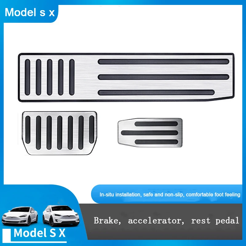 

Stainless Steel Car Accelerator Pedal Brake Cover Is Suitable For Tesla Model S Model X Pedal Modified Pedal Pad