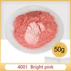 Пигментный краситель, ярко-розовый жемчужный пигментный краситель для украшения ногтей, мыла, авторского искусства, 50 г, тип 4001