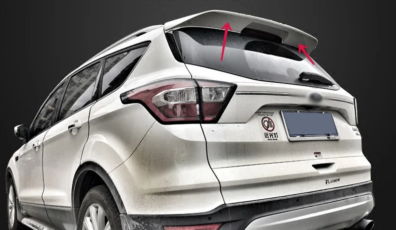 Fit For Ford Escape Kuga Exterior ABS Plastic Unpainted Primer Color Rear Trunk Wing Spoiler Decoration 2013 - 2017 2018 2019 | Автомобили