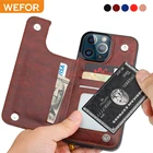 Роскошный кожаный чехол-бумажник для iPhone 13 12 Pro Max, чехол-книжка для iPhone 11 Pro XR XS Max X 6 6s 7 8 Plus, чехол с отделениями для карт