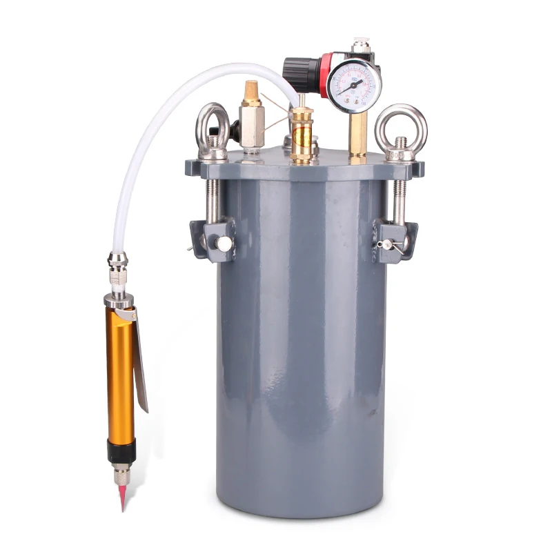 

10L 304 stainless steel / carbon steel pressure tank with dispensing valve with safety valve, regulating valve