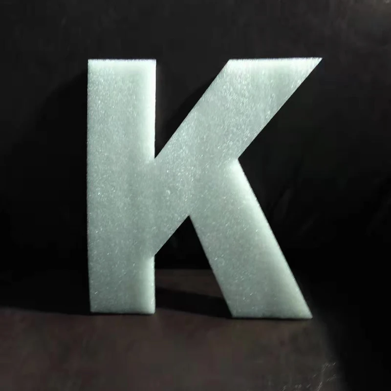 WHITE K Креативные 30 см большие пенопластовые буквы слова DIY белая губка A-Z 26 слов Искусство ремесло ювелирные изделия дисплей инструмент Алфавит имя письмо комбайн - Цвет: WHITE K