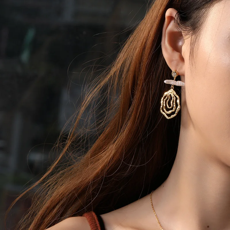 Женские серьги в стиле барокко из серебра 925 пробы | Украшения и аксессуары