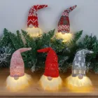 Рождественская светящаяся безликая карликовая кукла с длинными ногами, Рождественский вязаный эльф, гном, плюшевые игрушки, украшения для дома, праздника, Хэллоуина, Декор